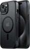 Tigowos Strong Magnetic Case for iPhone 15, 10FT Drop Resistant Matte Skin Feeling Back Cover, Shockproof Slim Fit,