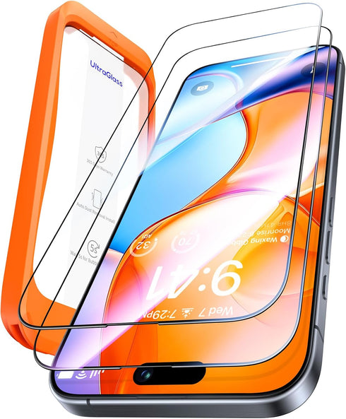 UltraGlass TOP 9H+ Glass for iPhone 13 Screen Protector Glass [Military Grade