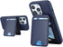 iPhone 15 Pro Max Case with Credit Card Holder MagSafe, Leather Wallet for Women, Detachable 2-in-1 for Men - Blue