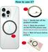 TYXK 3 Pack,Universal Metal Ring Sticker for Wireless Charger&Magsafe Sticker,Magnetic Ring for Phone Case,Compatible