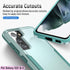 LMDAMZ Galaxy S22 Rugged Shock Resistant Case (6.1") with Magnetic Car Mount & 2 HD Tempered Glass Protectors (Green)