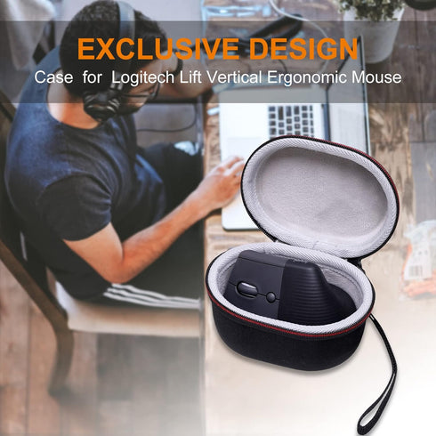 LTGEM Hard Case for Logitech Lift Vertical Ergonomic Mouse, Travel Protective Carrying Storage Bag