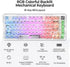 RisoPhy Keyboards,81-Key 80% Mechanical Gaming Keyboard, Tri-Mode Bluetooth/Wireless/Wired, RGB Backlit Fully