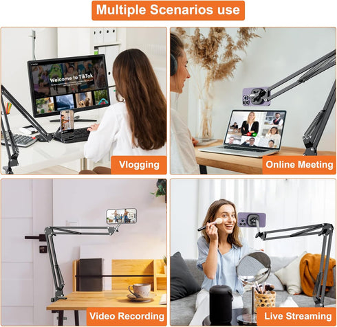 VRIG Select VRIG Overhead Phone Mount Stand for Bed with Magsafe, Articulating Arm Cell Phone Holder for Desk, Cell