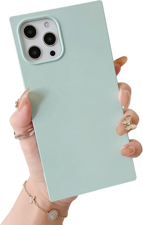 Cocomii Rectangle Case for iPhone 11, Luxury Slim Matte Soft Touch, Microfiber Lining, Mint Green