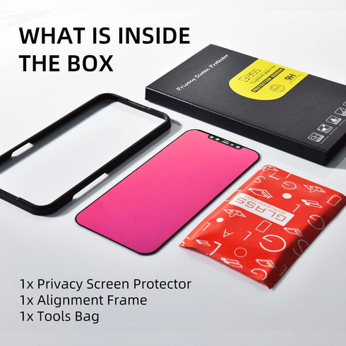 EGKimBa Privacy Screen Protector for iPhone 12 Pro Max, 6.7 inch Anti-Spy, Anti-Blue Light Tempered Glass