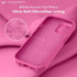 LOVE 3000 iPhone 14 Pro Case, Premium Silicone with Soft Anti-Scratch Microfiber Lining, Shockproof Cover