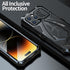 For iPhone 14 Pro Max Case, 6.7'' Shockproof Military-Grade Heavy Duty Protection with Tempered Glass Protector
