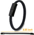 SEANADO Leather Bracelet Charger USB Cable, Braided Portable Travel Charger for iPhone and Android, 8' Length