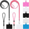 Cell Phone Lanyard, Universal 2× Phone Crossbody Lanyard for Women, 2× Wrist Phone Strap with 5× Connectors for Most