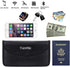 Fireproof Faraday Bag with Zipper Anti-Tracking EMF GPS RFID Car Key Signal Blocker Wallet Shielding Pouch for Cell