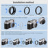 Haoge LH-X53B 3in1 Lens Hood with Adapter Ring and Cap Set for Fujifilm X100VI, X70, X100, X100S, X100T, X100F