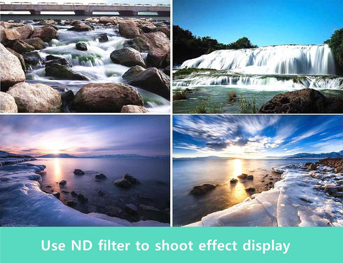 Yadsux 2-400 (1-16 ND Filter for iPhone,Clip-on Phone Lens Adjustable Neutral Density Filter Kit,Variable Stops)