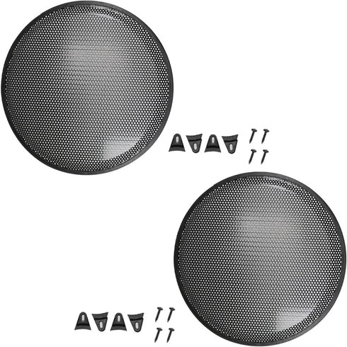 Fielect 2Pcs 15 Inch Speaker Grill Cover, Car Audio Speaker SubWoofer Grill Covers, Black
