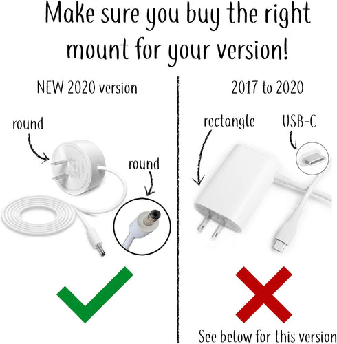 Google WiFi Outlet Holder Mount, New 2020 Version Round Plug, Wall Mount Holder Stand Bracket for Routers