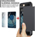 Vofolen Case for iPhone 8 Plus, Wallet Credit Card Holder, Dual Layer TPU Bumper Armor, Black