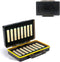 Compact AAA Triple A Battery Storage Case Holder, Hard Plastic Box for 16pcs AAA Batteries, Water-resistant