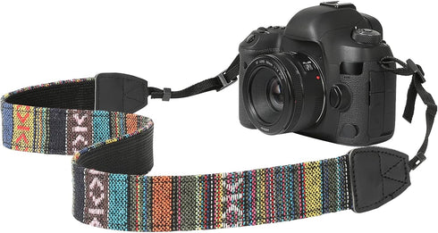 MoKo Camera Strap, Retro Cotton Canvas Woven Universal Shoulder Neck Sling Belt for ALL DSLR/SLR Cameras