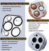 2 Pack Camera Lens Protector for iPhone 13 Pro/Max, Aluminum Alloy Metal & 9H Tempered Glass