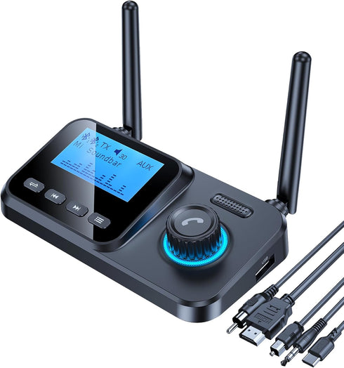 KAIY Bluetooth Transmitter for TV Dual Link to 2 Headphones, 2 in 1