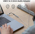Welldiea USB-C to 3.5mm Headphone Jack Adapter, Compatible with iPhone 15 Series, Samsung Galaxy S22 and More