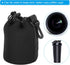 PATIKIL Camera Lens Bag, 3 Pcs Drawstring Lens Pouch (3.5" ID x 5.5" H) with Thick Protective Neoprene, Lens Case for