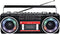 WISCENT Retro 80's Cassette Player Recorder with AM/FM/SW Radio, Bluetooth Boombox, USB, Built-in