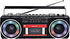 WISCENT Retro 80's Cassette Player Recorder with AM/FM/SW Radio, Bluetooth Boombox, USB, Built-in