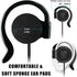 EXMAX Wired Single Headphones 3.5mm Left-Side Earphone One Ear Ear-Hook Headphone for EXD-101 ATG-100T Wireless Tour Guide Receiver Radio Podcast Laptop MP3 Ear Bud (Left-Side Earphone)