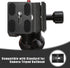 2 Pieces Metal Quick Release Plate with 1/4''-20 Screw Tripod Mount for DSLR Camera Tripod Ball Head, Black (PU50)