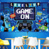 Video Game Party Decoration Banner - 70.9 X 43.3 Inch Photo Background for Gamer Room Decor and Birthday Party