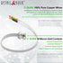 (3 Pack) 12 Inches Short Telephone Cable RJ11, Premium Quality Phone Line Cord (1 Foot, White)