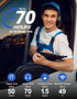 TECKNET Trucker Bluetooth Headset, Wireless Headphones with Microphone & Dongle, AI Noise Canceling, 70h Comfort for PC
