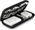 iMangoo Travel Essential Electronics Organizer Pouch Charger Case, Shockproof Dual Zipper Power