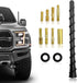 ZNDAW Car Spiral Antenna, 7 Inch Flexible Rubber Antenna Mast with Threaded Adapters,