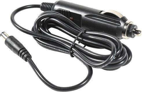 HQRP 2.1mm 5.5mm 12-Volt x Car Charger fits TVs, Radio, Boombox, Handheld Scanner, Radar Laser Detector, Portable DVD