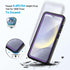Lanhiem for Samsung Galaxy S24 Case, IP68 Waterproof Dustproof, Rugged Shockproof Cover with Built-in Screen Protector