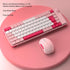 Keyboard and Mouse Combo for Windows, Bluetooth 2.4 GHz Receiver, 84 Keys QWERTY Layout, Adjustable DPI Mouse