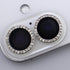 BONVAN 17 for iPhone Camera Lens Protector Bling Glitter Diamond Metal Crystal Tempered Glass Screen Accessories