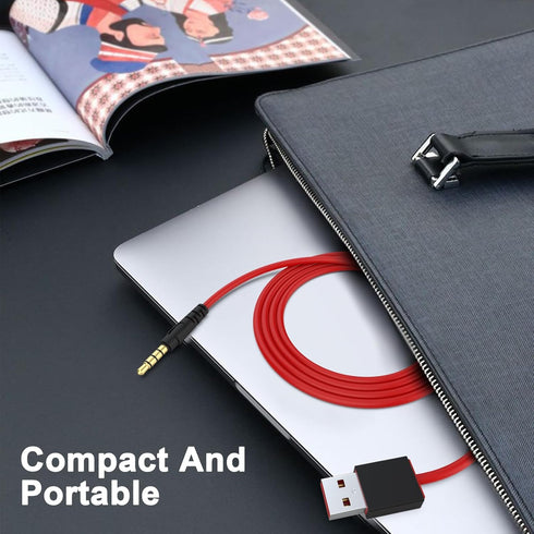 Alitutumao USB 3.5mm Cable Wire - Solo Wireless Headphones Charger Cord Compatible with Beats by Dr Dre