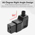 JSADZKJ IEC320 C19 Adapter,16A/250V C19 Connector,90 C19 Computers,Monitors,Servers,UPS,PDU,etc.-Blac(IEC320 C19) Right