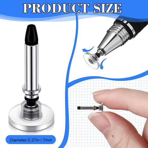 36 Pieces Stylus Pen Tips Replacement Tips Only High Precision Replaceable Stylus Pen Disc Tip Universal Round Shape Stylus Tips for Stylus Pens for Daily Using Supplies