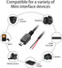 YAODHAOD Mini USB Male Pigtail Power Cable, 5V 3A Mini USB to 2 Pin Open End for USB Equipment, 1M/3.3FT