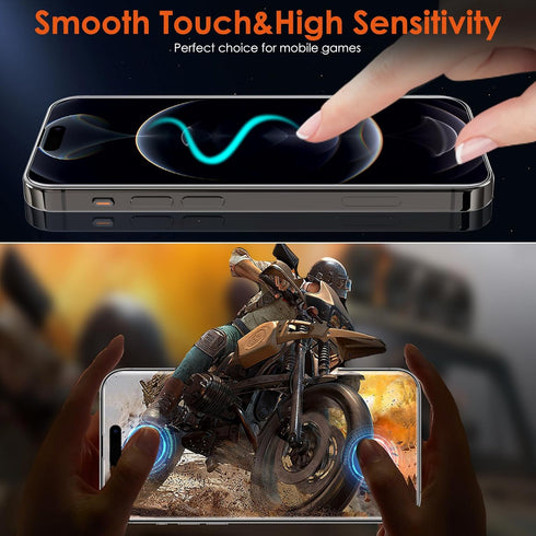 iPhone 15 Pro/15 Screen Protector - 3 Pack Soft Hydrogel Film, Upgraded Non-Breakable Flexible TPU