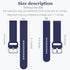 HSWAI 10 Pack Soft Silicone Sport Strap Compatible with Samsung Galaxy Active 2 Watch Bands, 20mm for Women Men