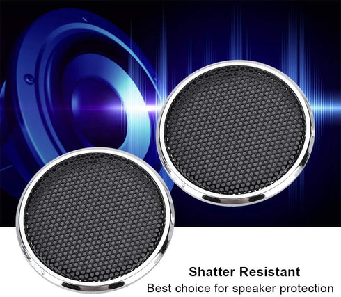 Wendry Speaker Covers - 1 Inch Metal & ABS Protective Grills Cover (2PCS)