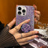 Case for iPhone 15 Pro Max Case Glitter Bling for Women Girls Sparkle Cover, with Ring Stand Holder Protective Case 6.7 inch (Pink)