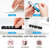 AhaStyle 3 Pack Cable Clips, Self-Adhesive Cord Holders for Desktop Organizing USB and Power Cords