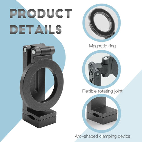 OBHEI 17/16/15/14/13/12 Compatible for Magsafe Phone Holder - Adjustable Foldable Phone Holder with Strong Magnets