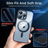 iPhone 13 Pro Max Case, MagSafe, Navy Blue, 2024 New, Strong Magnet, Non-Yellowing, Military Drop Protection, Magnetic